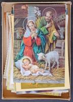 50 db MODERN használatlan vallásos motívum képeslap kis dobozban / 50 modern unused religious motive postcards in a small box