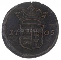 1705. X Poltura Cu "II. Rákóczi Ferenc" (8,60g) T:2 Huszár: 1535., Unger II.: 1133.a