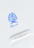 Herendi zöld Appponyi mintás kínáló tál Fortuna Restaurant egyedi festéssel. Kézzel festett, jelzett...