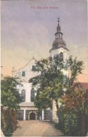 1917 Dés, Dej; Római katolikus templom / church (kis szakadás / small tear)