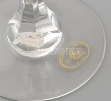 2 db Ajka kristály boros pohár. Matricával jelzett, hibátlan. 20 cm