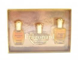 Fragonard parfüm, 3 db kis üvegcse, eredeti csomagolásában