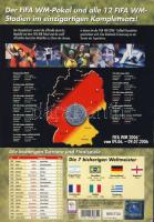 NSZK 2006. "Labdarúgó VB" 13db klf ffém emlékérem a résztvevő stadionok motívumaival, sors...