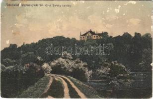 1914 Marosújvár, Uioara, Ocna Mures; Gróf Teleky kastély. Füssy József kiadása / castle (b)