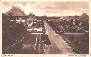 1934 Csermajor (Vitnyéd), utca, M. kir. mezőgazdasági tejipari szakiskola