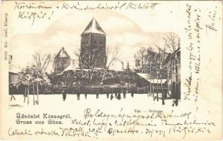 1906 Kőszeg, vár télen. Rót Jenő