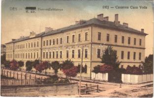 1926 Dés, Dej; M. kir. Honvéd laktanya. Medgyesi Lajos kiadása / Cazarma Cuza Voda / military barracks (EK)
