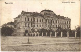 1917 Temesvár, Timisoara; Hadapródiskola. Vasúti Levelezőlapárusítás 5927. / K.u.K. military cadet barracks (r)