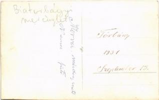 1931 Biatorbágy, Torbágy; Felrobbantott vasúti híd Matuska Szilveszter merénylete után, mozdony mara...