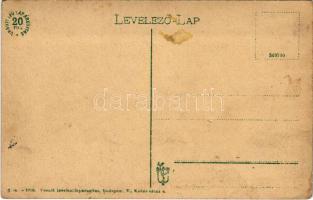 Érsekújvár, Nové Zámky; vasútállomás. Vasúti levelezőlapárusítás 2.-1918 / railway station (EK)
