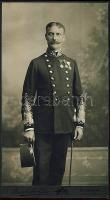 cca 1890 Búcz Béla tábornok keményhátú fotó 12x20 cm