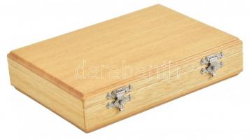 6+1 db ezüst (Ag) szalvétagyűrű díszdobozban. Jelzett, össz nettó 42 g