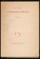 Weöres Sándor: A szerelem ábécéje. Versek. Bp, 1946, Új Idők,(Független-ny.), 52+4 p. Első kiadás. K...
