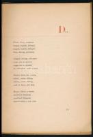 Weöres Sándor: A szerelem ábécéje. Versek. Bp, 1946, Új Idők,(Független-ny.), 52+4 p. Első kiadás. K...