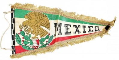 Mexico asztali zászló, h: 39 cm