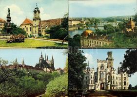 75 db modern csehszlovák városképes lap