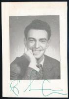 ifj. Latabár Kálmán (1938-2000) aláírása egy őt ábrázoló képen