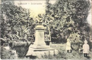 Buziásfürdő, Baile Buzias; Trefort szobor / statue (r)