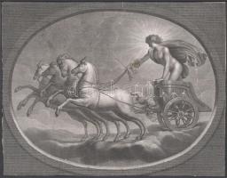 cca 1800 Stefano Tofanelli (1752 - 1812) metszése Raffaello (1483-1520) után: Apollo isten szekéren. Rézmetszet, papír, jelzés nélkül. Kissé foltos, sérült, körbevágva, kartonra ragasztva. 29x37,5 cm