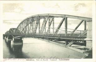 1929 Komárom, Komárno; Most na Dunaji / Duna híd / Donaubrücke / Danube bridge (EK)
