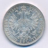 Ausztria 1889. 1Fl Ag "Ferenc József" T:2 Austria 1889. 1 Florin Ag "Franz Joseph&quo...
