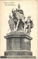 1910 Pozsony, Pressburg, Bratislava; Mária Terézia szobor. Wohlmuth J. kiadása / Maria Theresia-Monument / monument, statue (EK)