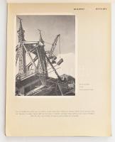 1947 Budapest - Hungary, a lebombázott várost, hidakat bemutató naptár