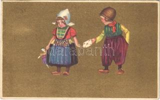 1924 Italian children art postcard. Anna & Gasparini 100-2. (EK)