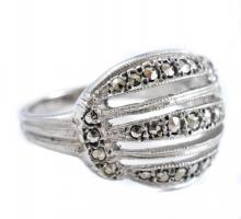 Ezüst (Ag) gyűrű, Jelzett 4,93 g m:53
