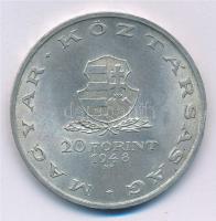 1948. 20Ft Ag "Táncsics" T:1- ü. Adamo EM3