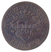 Miletics Katalin Janka (1942- ) 1992. "Az Országzászló újraavatása 1992 nov. 11. / Kunszentmárt...