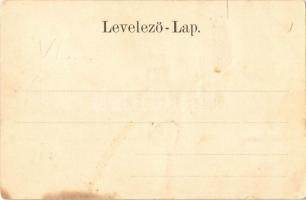 Győr, Kisfaludy szobra. Röszler Károly kiadása. Art Nouveau (szakadás / tear)
