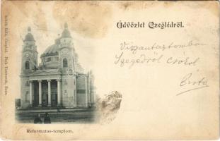 1899 Cegléd, Református templom. Sebők Béla kiadása (fl)