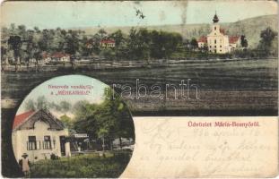 1906 Máriabesnyő (Gödöllő), kegytemplom, Neszveda vendéglője a Méhkashoz (EK)