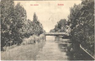 1908 Siófok, Sió részlet, híd