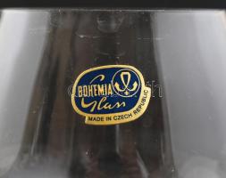 6 db kristály likőrös pohár. Bohemia. Jelzett. Hibátlan