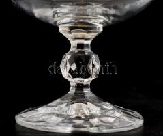 6 db kristály likőrös pohár. Bohemia. Jelzett. Hibátlan