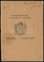1924 Bp., Magyar Királyság által kiállított fényképes útlevél / Hungarian passport