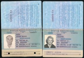 1994-1995 Magyar Köztársaság által kiállított fényképes útlevél, 2 db / Hungarian passports