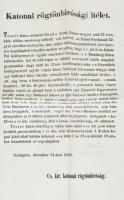 1852 Gyöngyös rögtörbírósági ítélet Bunkó becenevű ember rablási ügyében 24x40 cm