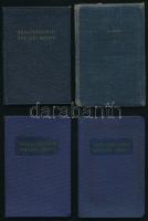 1951-1967 4 db szakszervezeti vezető tagsági könyv