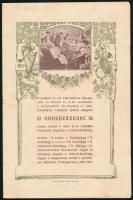 1907 Miskolci ev. ref. főgimnázium ifjúságának hangversenymeghívója