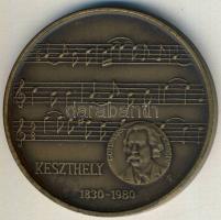 1980. "Goldmark Károly-Keszthely" Br emlékérem T:1