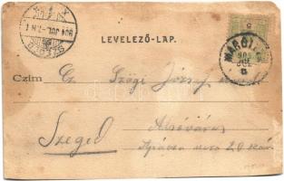 1904 Margitta, Marghita; Mölki apátság kastélya, Henger Viktor üzlete és saját kiadása / castle, pub...