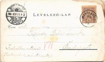 1900 Marilla, Marila; Szanatórium, pavilon "Belégzés". Gross Gyula kiadása / sanatorium, s...