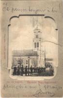 1901 Nagyszalonta, Salonta; Református templom. Reich Jakab kiadása / Calvinist church (b)