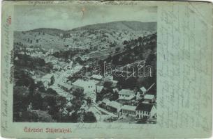 1900 Stájerlak, Steierlak, Stájerlakanina, Steierdorf, Anina; látkép. Hollschütz kiadása / general view (r)