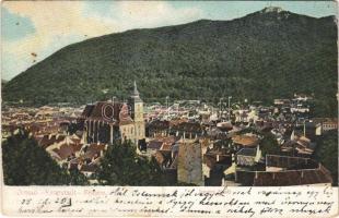 1905 Brassó, Kronstadt, Brasov; látkép, belváros / Innere Stadt / general view (r)