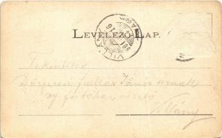 1901 Arad, Újarad, Aradul Nou; Városháza, üzletek, Római katolikus templom, Kir. Járásbíróság. Mayr ...