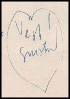 Végh Gusztáv (1889-1937): Szomorú karácsony. Karikatúra Toll, papír. Jelzett. paszpartuban 20x16 cm